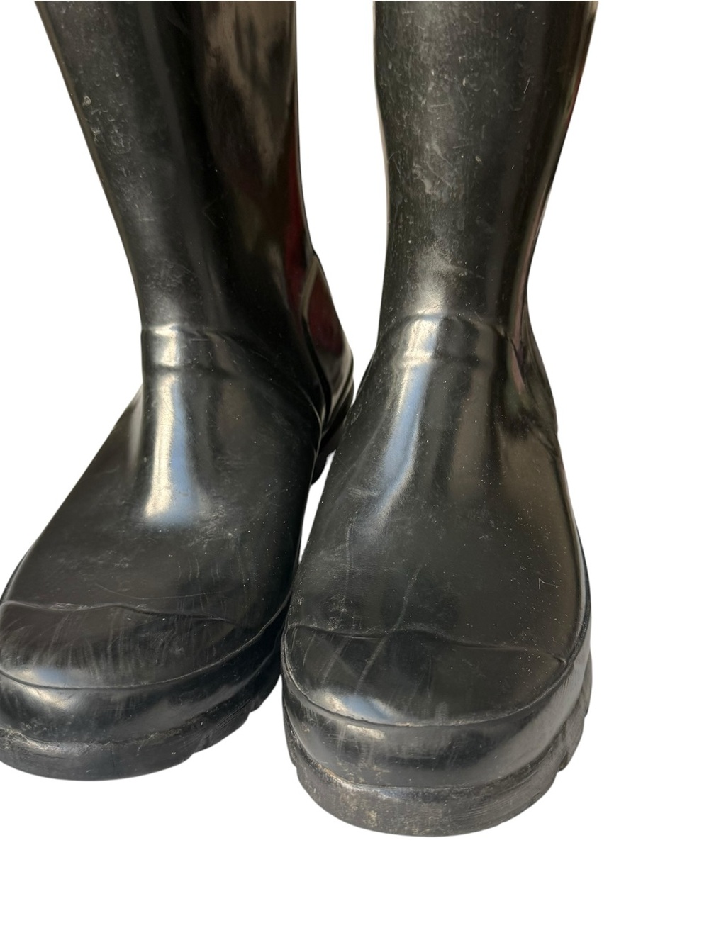 Hunter Kids Original Gloss Tall Rain Boots Big Kids 4 M / 5 F Black Waterproof - Picture 11 of 16